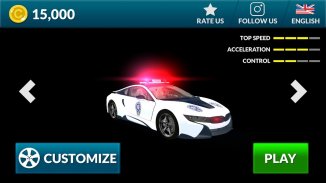 American i8 Police Car Game 3D screenshot 1