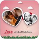 Dual Love Photo Frames Icon