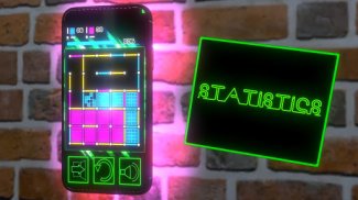Dots Boxes neon relaxing game screenshot 1