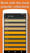 RAL Farben. NCS, PANTONE Farbkarte. Wandfarben app screenshot 0