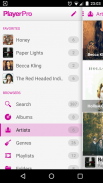 PlayerPro Cloudy Pink Skin screenshot 4