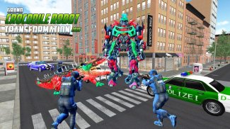 Grand crocodile Robot Transform Game screenshot 2