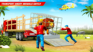 Granja Animal Transporte Camión Conducción Juegos screenshot 3