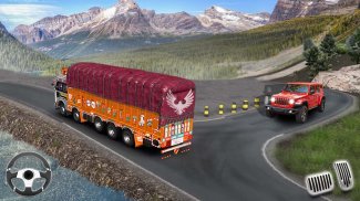 carga camión transporte 3D screenshot 3