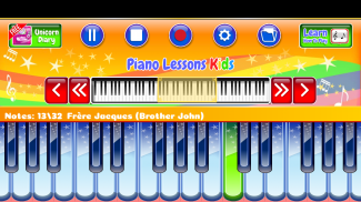 Piano Lessons Crianças screenshot 8