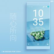 LITTLE™ XPERIA Theme | A BLUE 🎨Design For SONY screenshot 3