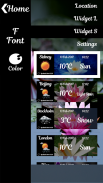 Lotus Clock Weather Widget screenshot 3