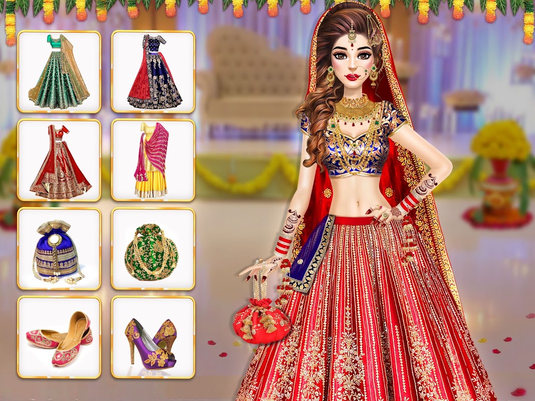 Barbie Indian Wedding Dress Up Games 2016 - Overlay Wedding Dre… | Saree  dress, Evening dresses, Dress up