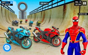 Superhero Games-Bike Mega Ramp screenshot 1