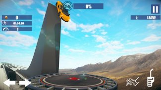 Trampoline Madness Crash - Beam Car Driving 3D screenshot 1