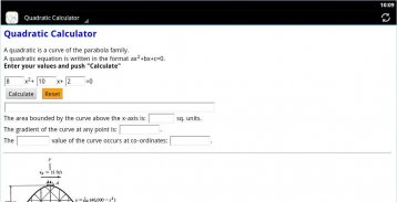 Quadratic Calculator screenshot 1