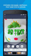 Nombre 3D en imágenes - Texto screenshot 3