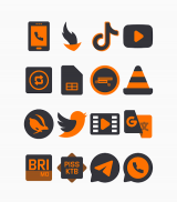 Dark Orange - Icon Pack screenshot 0