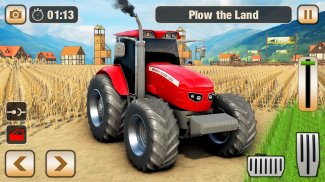 Gerçek tarım Traktör Simülatör-çiftçilik oyun 2019 screenshot 1