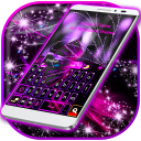 Purple Flame GO Keyboard theme Icon