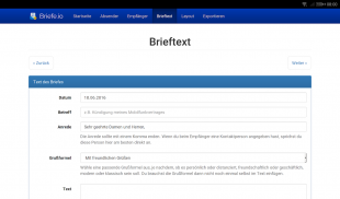 Briefe schreiben als PDF screenshot 12