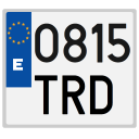 Spanish license plates - date Icon