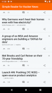 Simple Reader for Hacker News screenshot 2