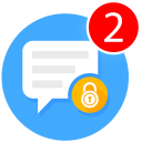 Privacy Messenger-Texto Seguro,SMS,Tela De Chamada Icon