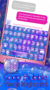 Gelembung Sabun Keyboard Emoji screenshot 0