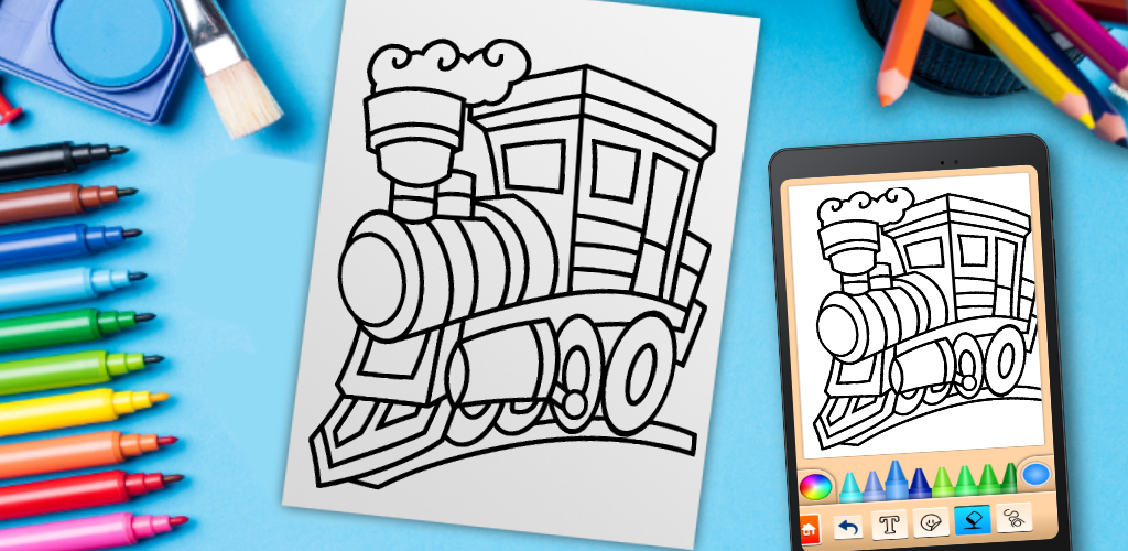 Download do APK de Spider Train Coloring book para Android