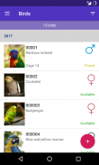 My Birds - Aviary Manager screenshot 1