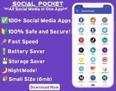 All social media and social networks in 1 app 2020 screenshot 5