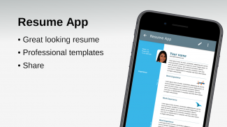 Resume App screenshot 1