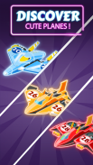 Merge Planes Neon Game Idle screenshot 2