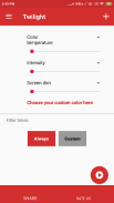 Twilight Blue Light Filter screenshot 0