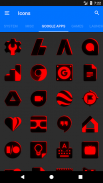 Flat Black and Red Icon Pack ✨Free✨ screenshot 11