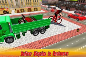 Simulatore di camion di trasporto BMX bicicletta screenshot 4