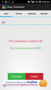Calculatrice pour Ebay screenshot 1