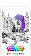 Adult Winter Coloring Pages screenshot 9