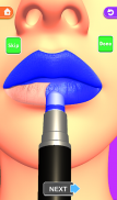 입술은 끝났다! 3D 립 아트 ASMR 게임 만족 screenshot 2
