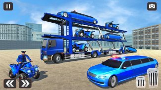 Police Car Transport Truck Sim screenshot 4