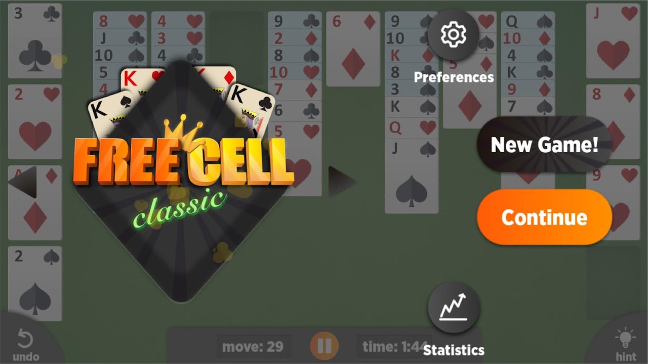 FreeCell Solitaire Classic: Jogue FreeCell Solitaire Classic