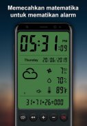 Jam alarm dan ramalan cuaca, stopwatch screenshot 5