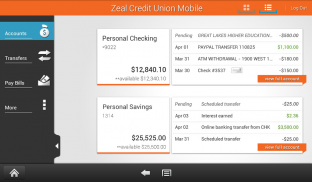 Zeal Credit Union Mobile screenshot 1