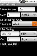 Lump Sum Savings Free screenshot 4