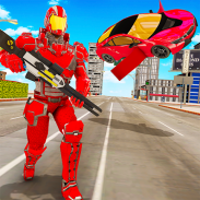 Flying Car Robot Transformation Game screenshot 3