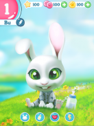 Bu Кролик Игра питомцы уход screenshot 3