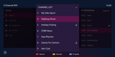 Ministra Player for Android TV and STB screenshot 1