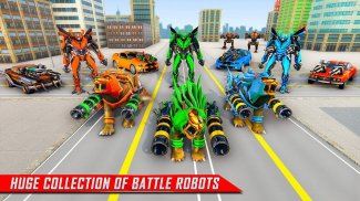 Game Transformasi Robot Mobil Singa:Menembak Robot screenshot 3