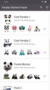 Baru Panda pelekat yang lucu WAStickerApps screenshot 5
