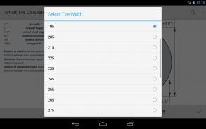 Smart Tire Size Calculator screenshot 1