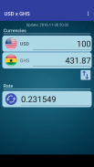 US Dollar to Ghanaian Cedi screenshot 2