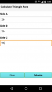 Triangle Area Calculator screenshot 2