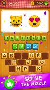 2 Emoji 1 Word - Guess Emoji ❤️Word Games Puzzle screenshot 1