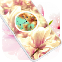 Magnolia Clock Live Wallpaper Icon